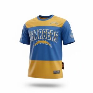 NFL Team Apparel Chargers Jersey Blue and Gold Jersey